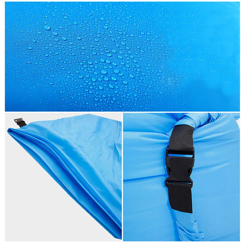 Udendørs camping oppustelig sofamåtte lazy bag 3 sæson ultralet strand soveluftseng liggestol sport camping rejsemåtte  x1a