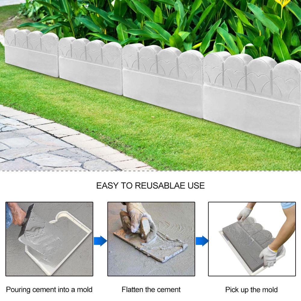 Concrete Paving Mould DIY Path Maker Concrete Molds Flower Tile Concrete Paving Mould Concrete Brick Mold Garden Decoration