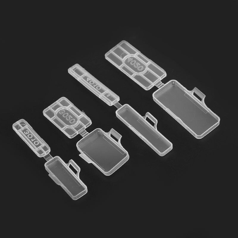 50pcs Waterproof Transparent Cable Sign Cards Label Display Identification Box 425D