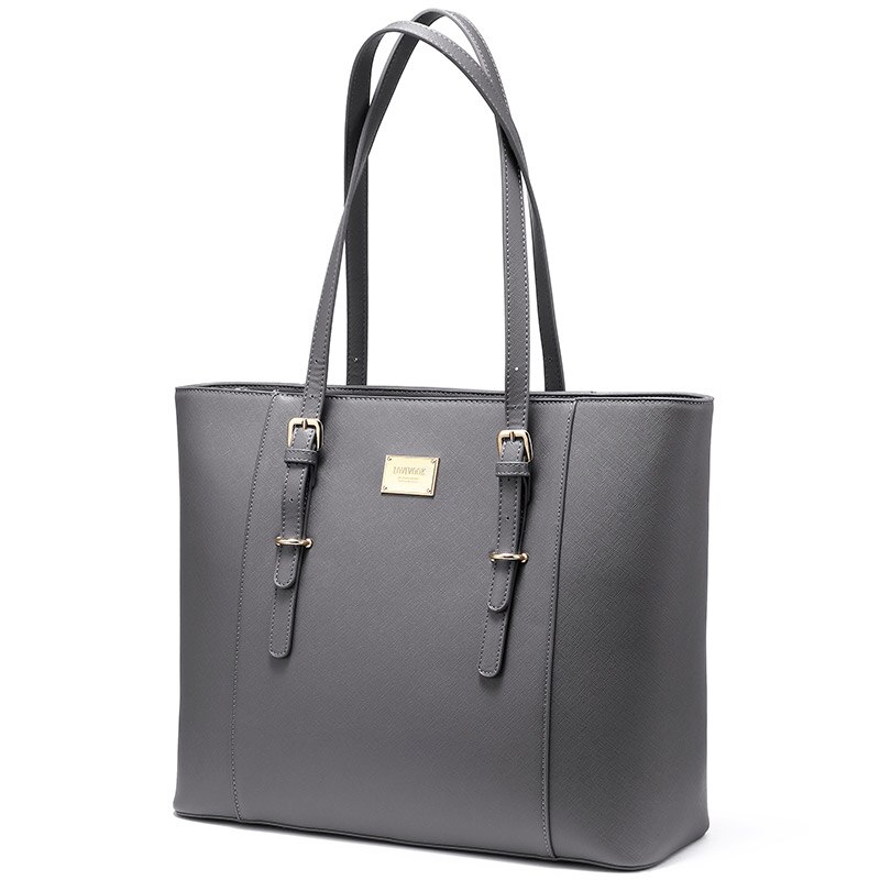 LOVEVOOK handtasche frauen große tote taschen damen schulter Laptop büro taschen für frauen arbeits handtaschen schule reisetasche große: Grau