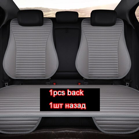 fácil de limpiar no se mueve los cojines del asiento del coche, accesorios cuatro estaciones universal pu cuero asientos no deslizantes cubierta impermeable M1: gray rear