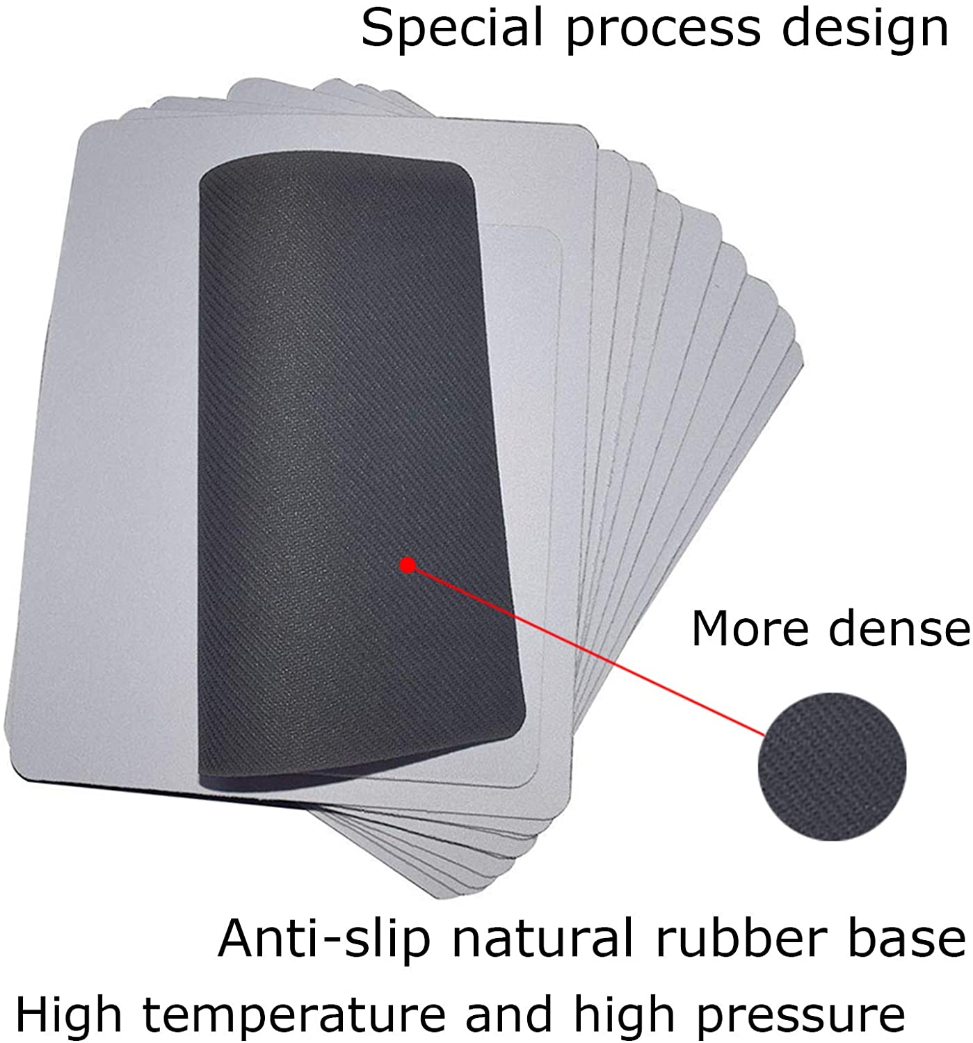 10pcs Sublimation Mouse Pad Blank Mouse Pad Sublimation Blanks Mousepad for Sublimation Transfer Heat Press Printing Crafts