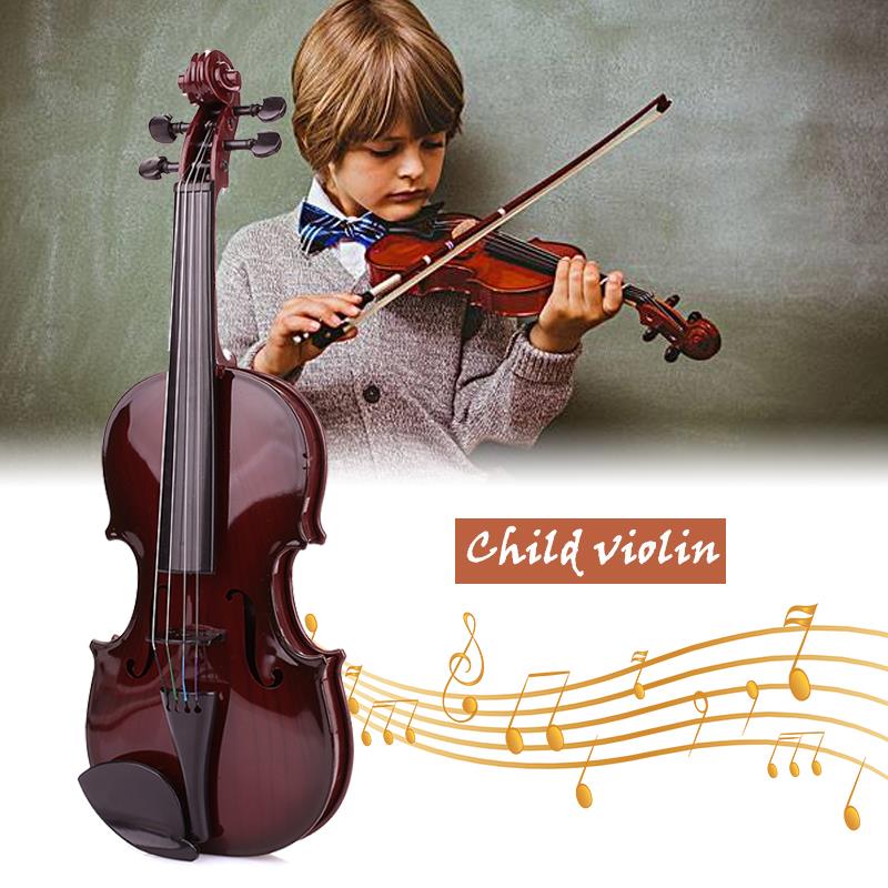 Børn violin studnets akustisk violin legetøj spiller abs sort musik tidlig uddannelse børns violin studerende børn