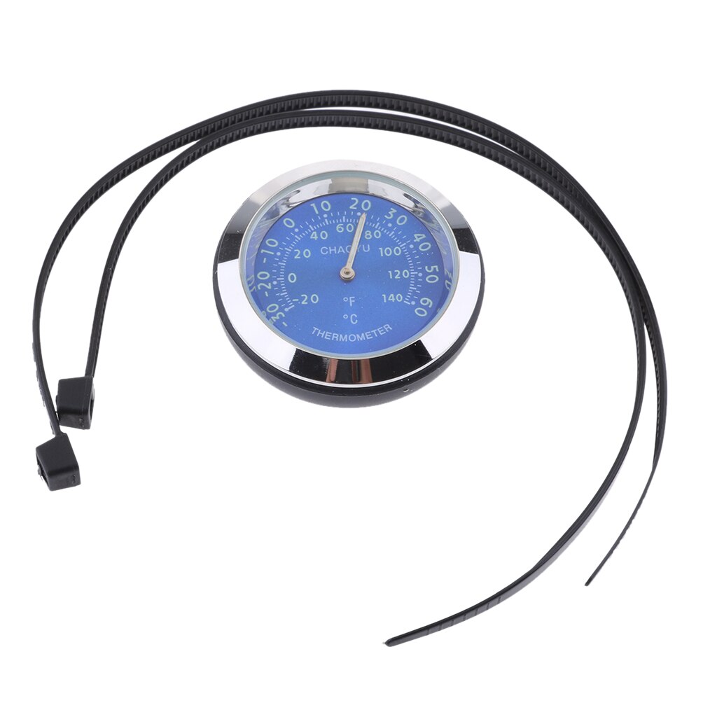 Thermomètre universel étanche pour moto | Guidon de moto, thermomètre à température: Bleu