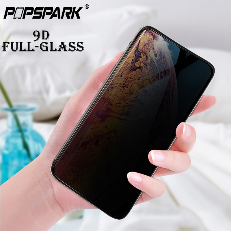 9D Zachte Rand Privacy Gehard Glas voor IPhone X XS MAX XR 8 8 Plus 7 Plus 6 6 Plus beschermende Glas Anti-Gluren Screen Protector