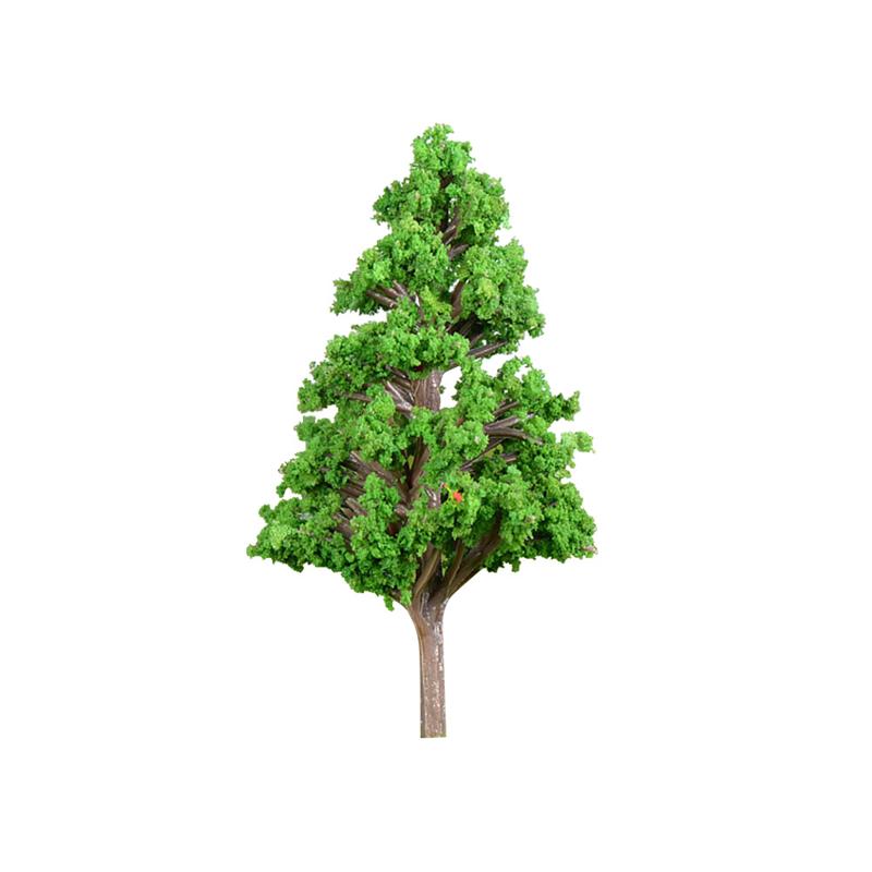 Kunstmatige Mini Boom Planten Miniatuur Tuin Landschapsarchitectuur Decor Simulatie Plastic Boom Huis Model Grote Maat 78x44mm