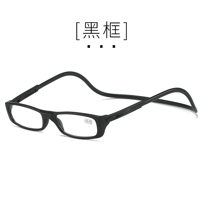 Presbyopie Brille Presbyopie Schutzbrille Stein Mann Spiegel Transparent Acetat Drehbare Auge Starke Magnetische: Black / +350