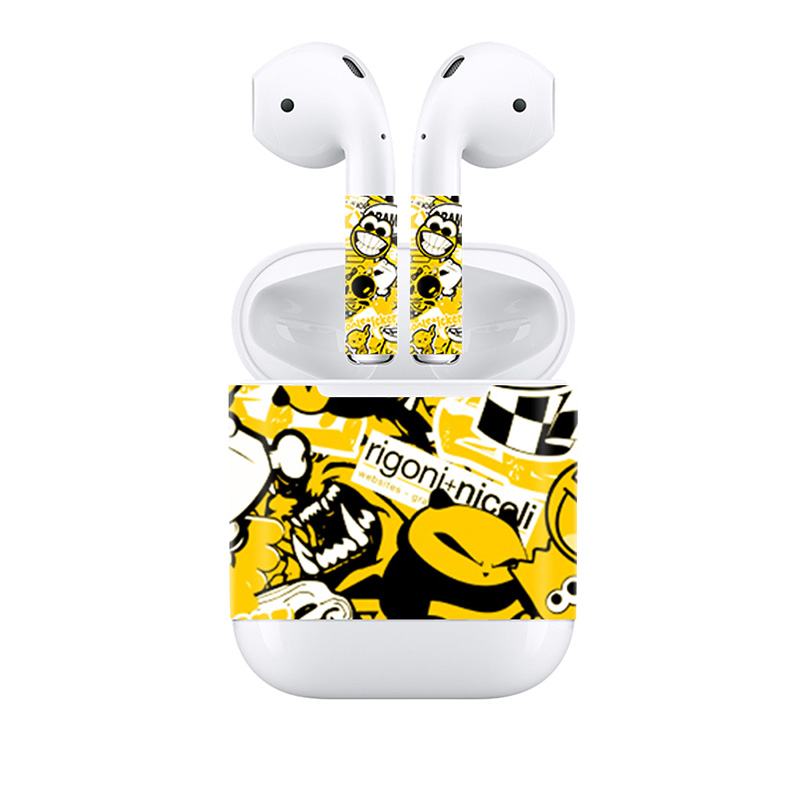Popular Full Cover Decal for Apple AirPods for Earpiece Vinyl Stickers