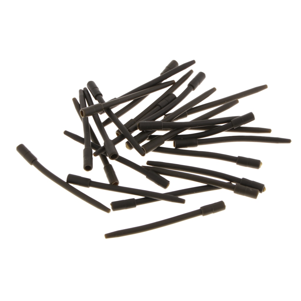 25pcs Soft Inline Lead Inserts Safety Sleeves Rig Anti- Chod Rig Swivels Fishing Accessories Carp Fishing Tools