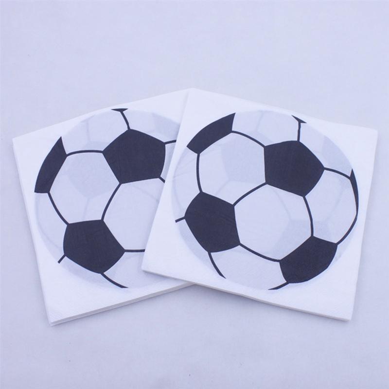 40 Pcs Funny Mooie Creatieve Leuke Printing Voetbal Servet Voor Verzamelen