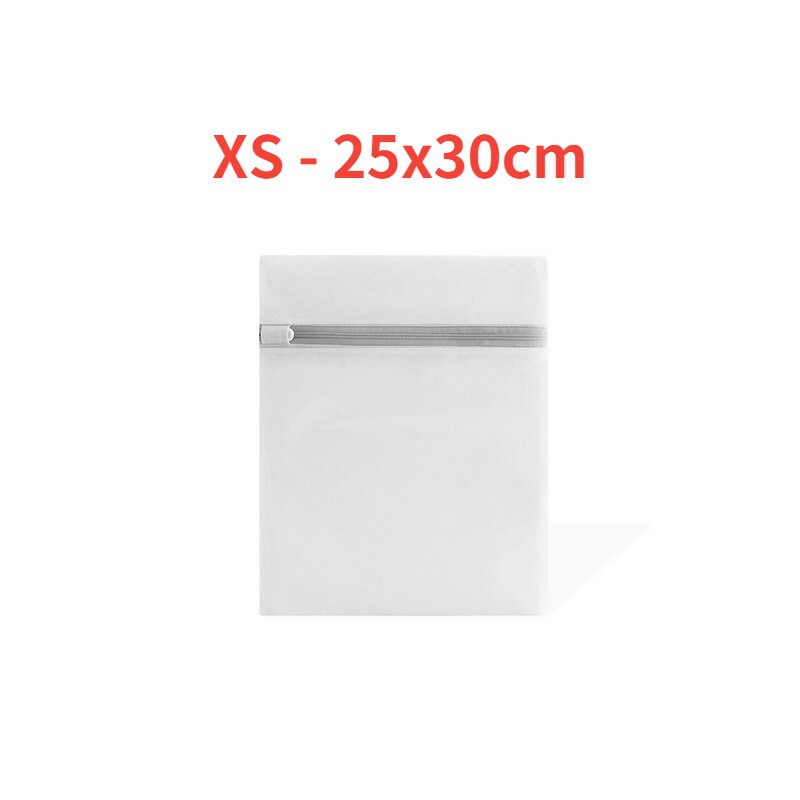 Sacchetti di lavaggio a rete con cerniera grigia borsa per lavatrice per uso domestico per biancheria intima per biancheria calze per reggiseno organizzatore di vestiti sporchi cesto per biancheria: XS - 25x30cm
