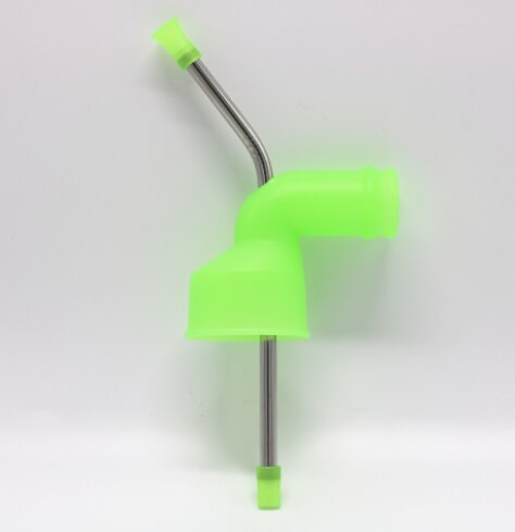 1PC piwo Snorkel słomy piwo Bong lejek Slammer podwójne Snorkel picia na piwo do baru narzędzia festiwale Party dozownik Y1F5: B-green