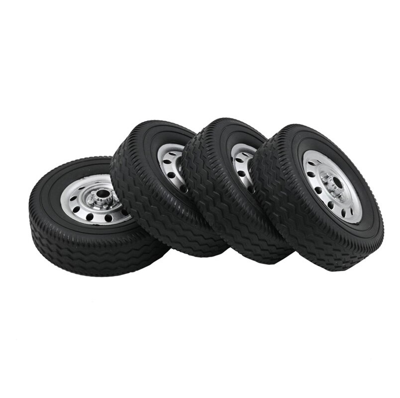 4 Stuks Rubber Wiel Banden Diy Vervanging Banden Antislip Niet-giftig Voor 1/10 Wpl D12 Rc Off-Road Buggy Truck Auto Reparatie Tool Onderdelen