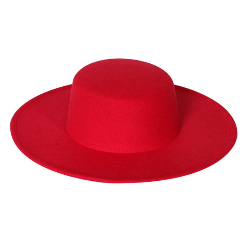Fedora's met 9 cm rand, platte hoed met brede rand, panamese dames heren jazzhoed, kerkhoed, Britse dames fedora's, herenhoed
