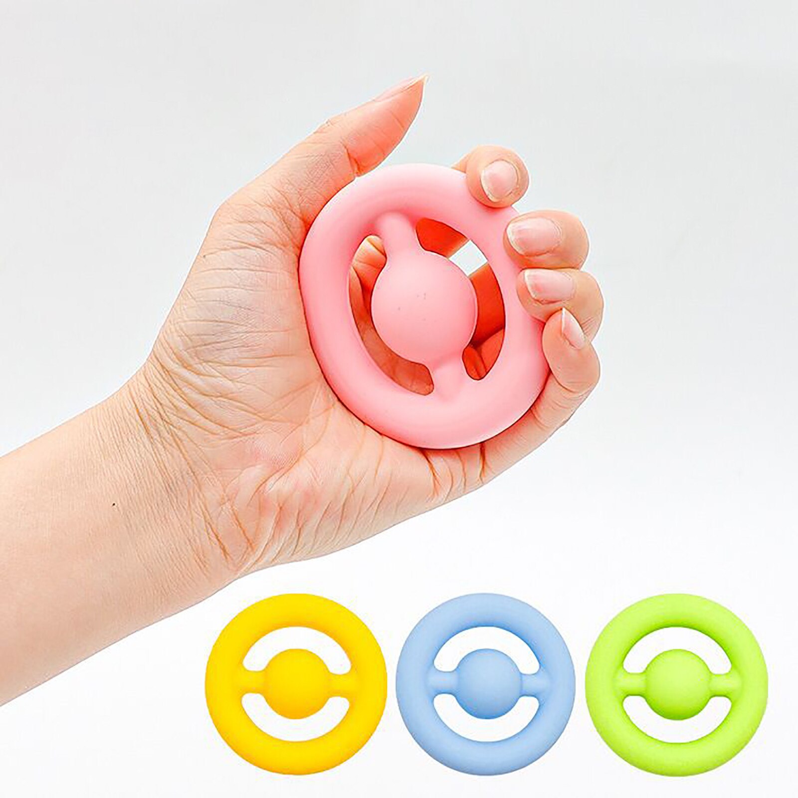 Fidgets Antistress Toys Hand Grip Ring Relief Stress Sensory Toy Autism Special Needs Anxiety Reliever Grip Ball Figet Toys