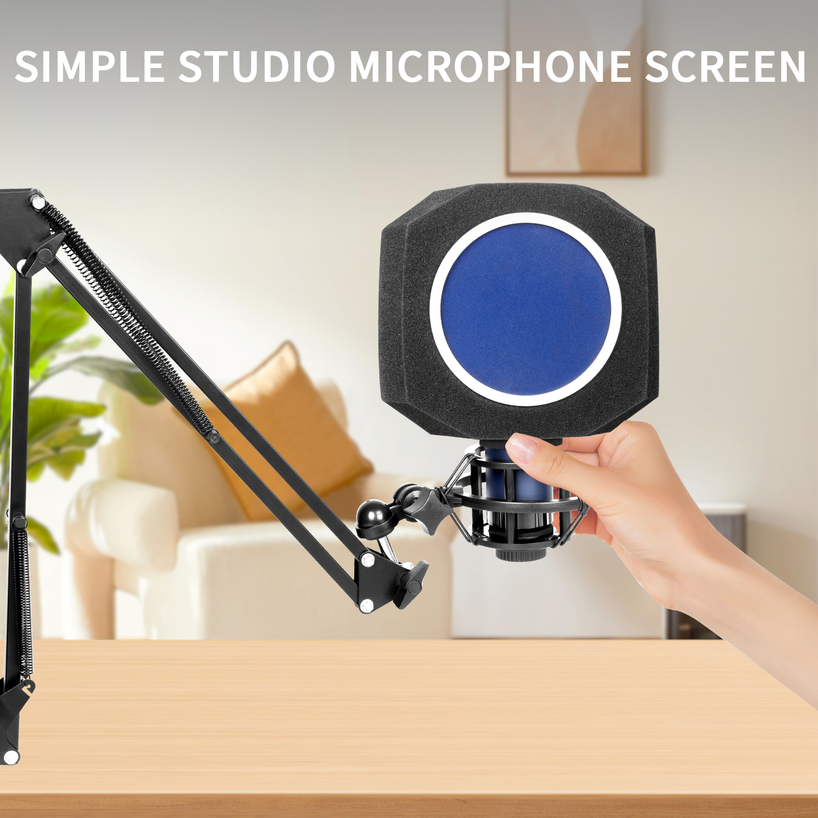 Depusheng pf8 Mikrofon Windschutz Pop Filter Beruf elle Kondensator Mikrofon Studio Schwamm Schallschutz Schutzhülle Zubehör