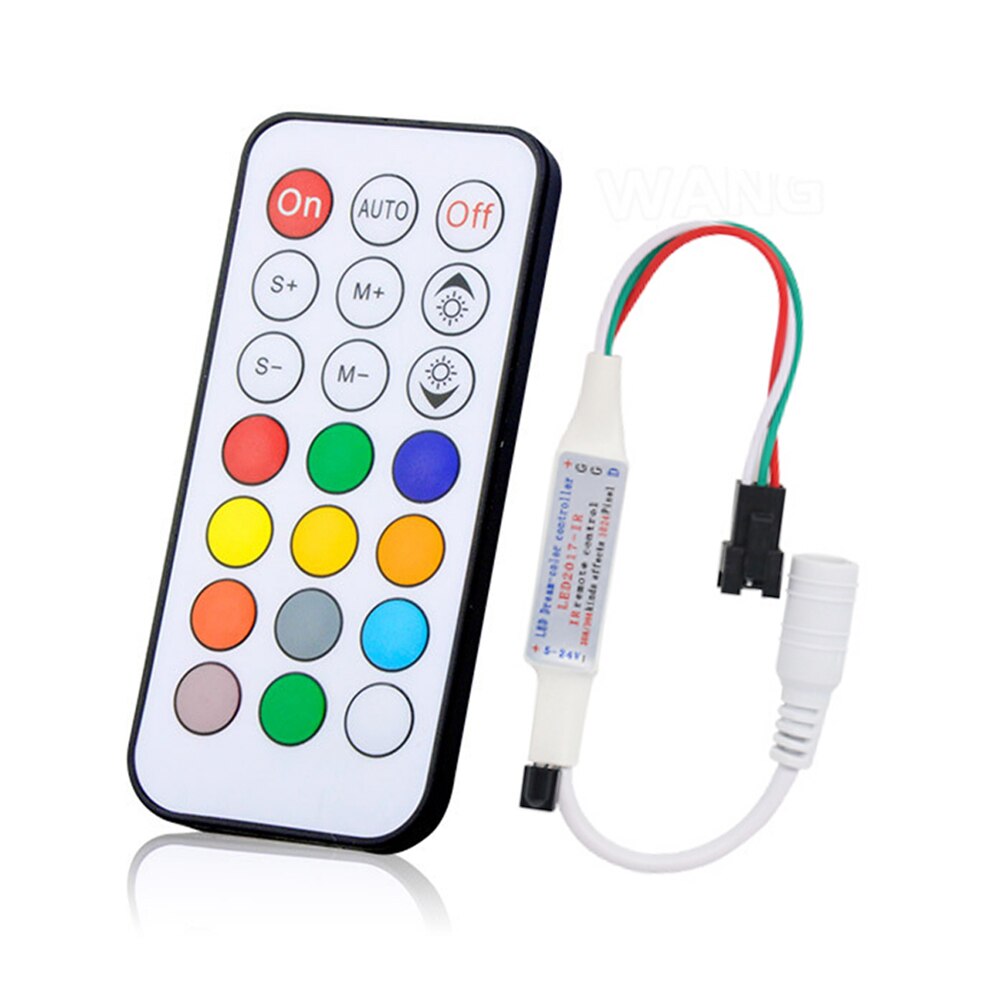 21-Key Rf Wireless Led Controller Magic Rgb Led Controller Met Afstandsbediening Mini Smd Voor WS2812B WS2811 Led pixiel Strip