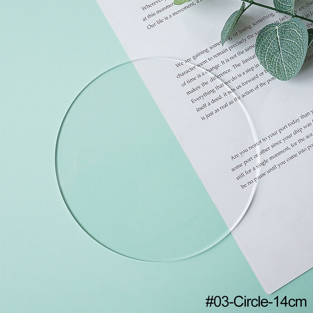 Thickness 3mm Transparent Acrylic Plate INS Style Photography Props Life Photo Fotografia Props for Jewelry Cosmetics Lipsticks: 03