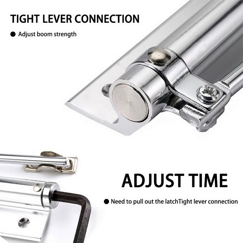 Door Closer Single Spring Strength Adjustable Surface Mounted Stainless Steel Automatic Closing Rated Door Hardware