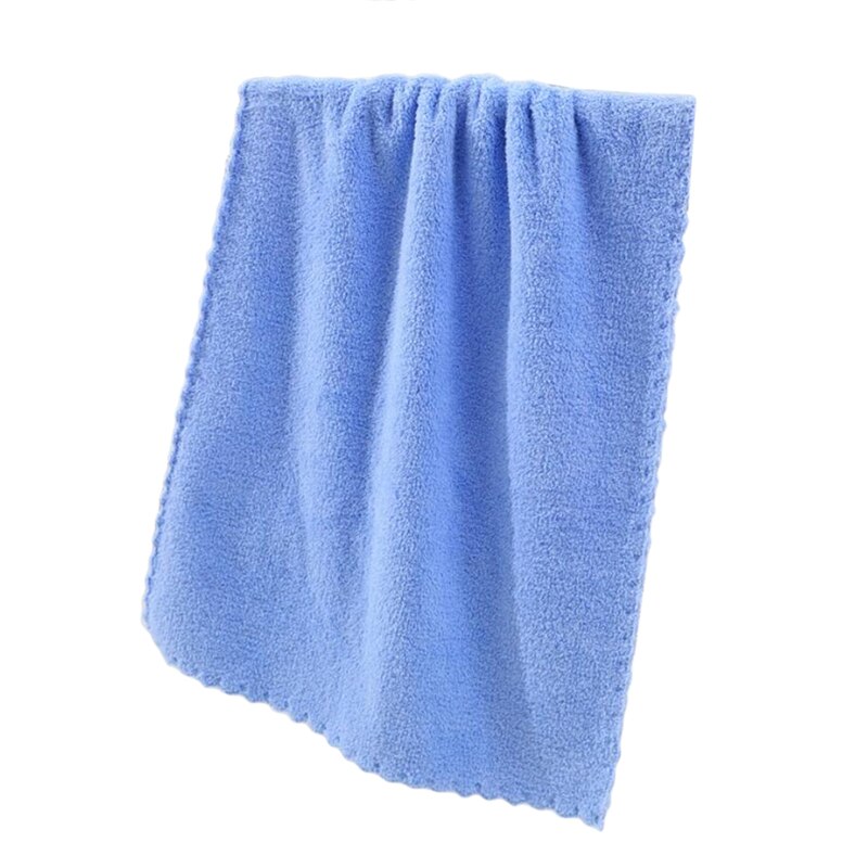 Superfine Fiber Soft Melange Child Towel Hand Towel Home Cleaning Face For Baby For Kids: blue