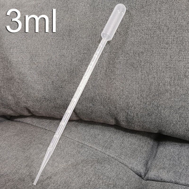 100pcs Test tube 3/2/1ml Student stationery Chemistry class laboratory teaching equipment Teaching equipment Student stationery: 3ml 100pcs