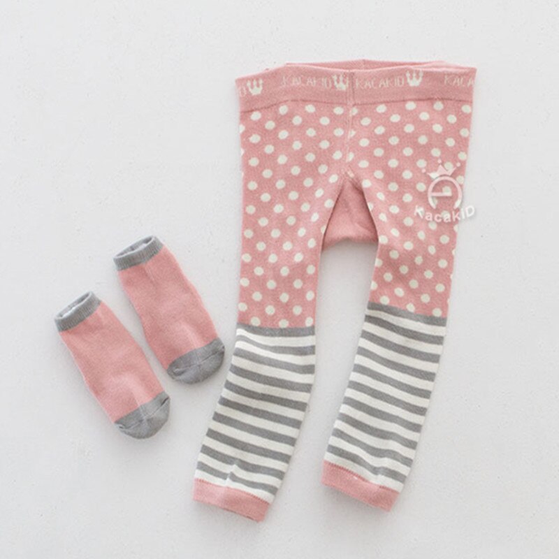 0-3T Girls Boys Baby Tights+Short Cotton Cartoon Tights Kids Spring Pantyhose Baby Girl Children's Clothing