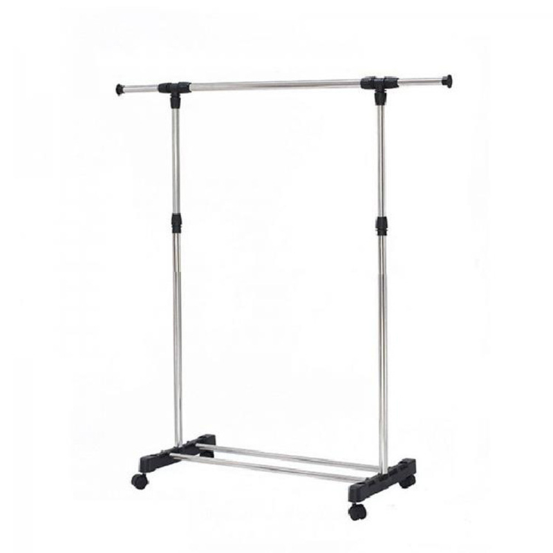 Rvs Verstelbare Vloer Hangers Kapstok Vloer Hanger Opslag Garderobe Kleding Droogrekken Met Schoenenrek