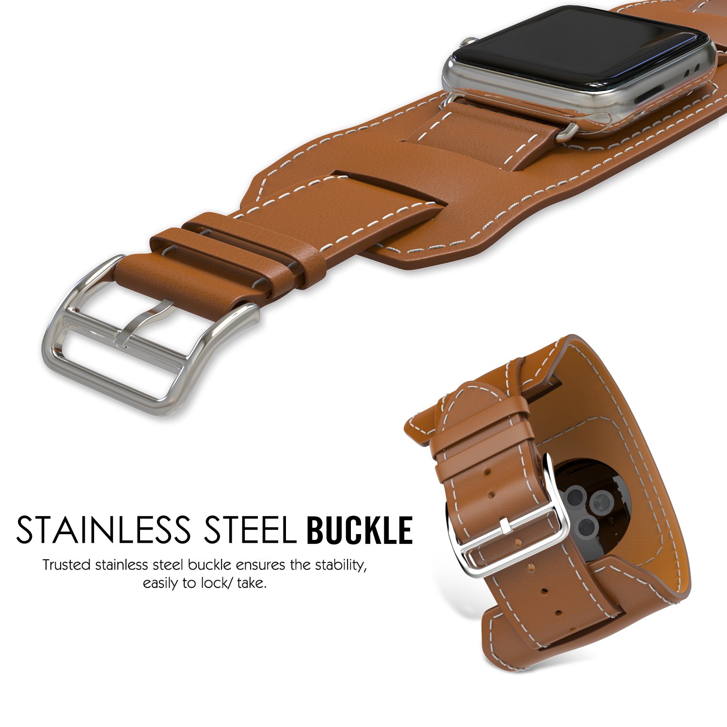 Leren Band Voor Apple Watch Band 10 9 8 7 6 46Mm 42Mm 44Mm 40Mm 38 41Mm 45Mm Horlogeband Voor Iwatch Serie Ultra 2 49Mm