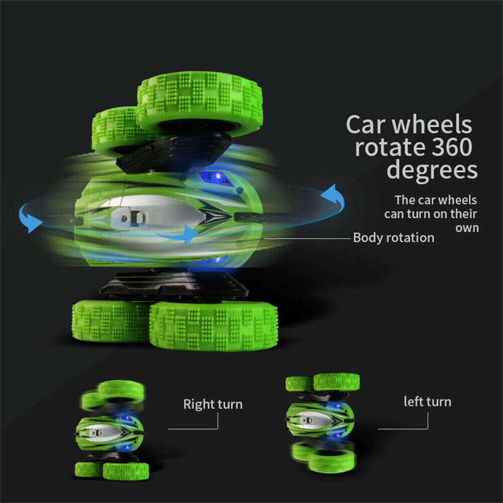 Remote Control Car, 360° Rotate Stunt Car RC 4WD High Speed Off-Road Kids Toy