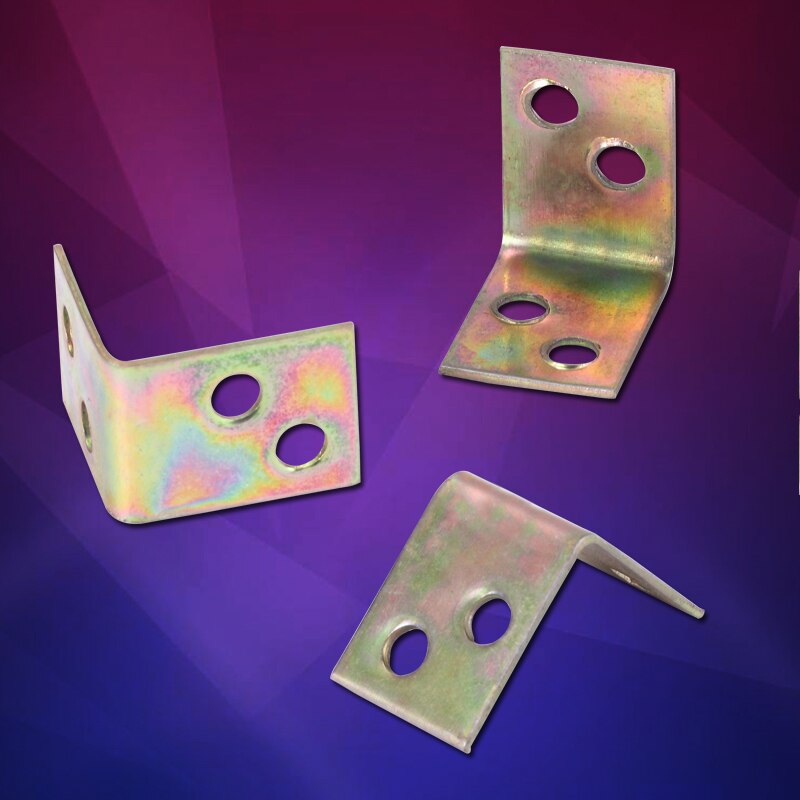 Myhomera 10Pcs Corner Code Right Angle L-shaped Support Connector Furniture Fixing Frame Reinforced Thickening 90 Degrees Iron