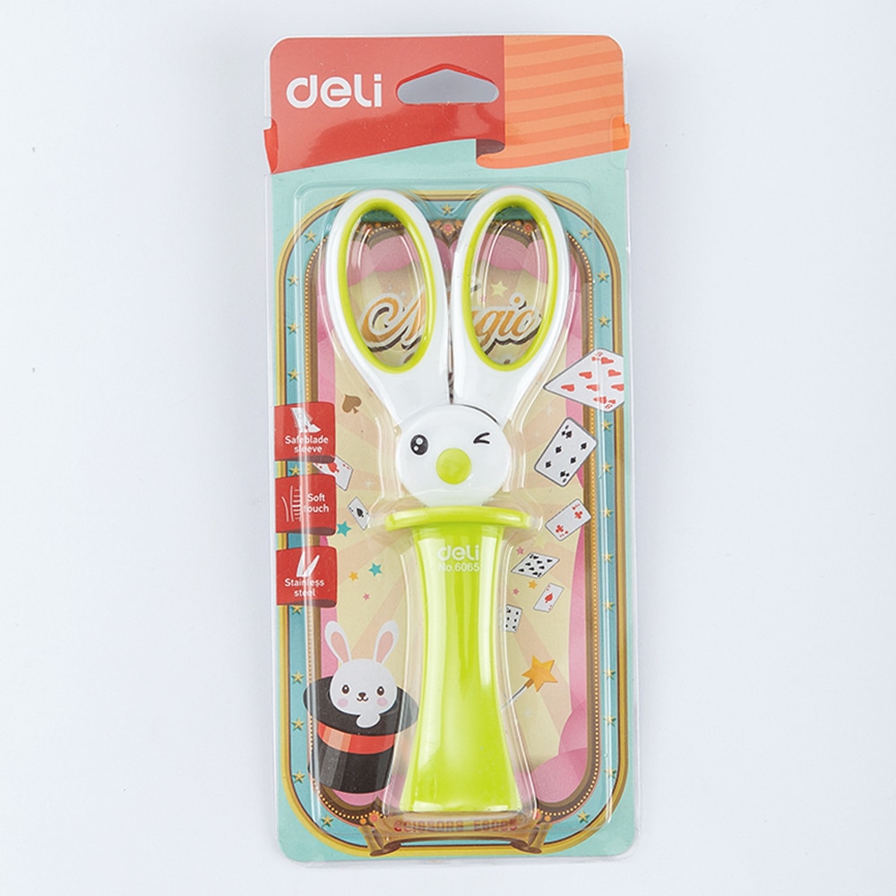 DELI School Scissors Cute Kawaii Rabbit DIY Diary Decorating scissor hand craft scissors paper kids &amp; student stationery
