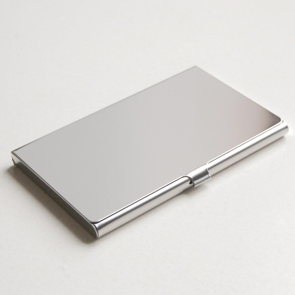 porte-carte d'affaires en acier inoxydable hommes argent Aluminium Portable étui pour cartes de crédit boîte de carte bancaire unisexe porte-carte d'identité porte-carte: style 6