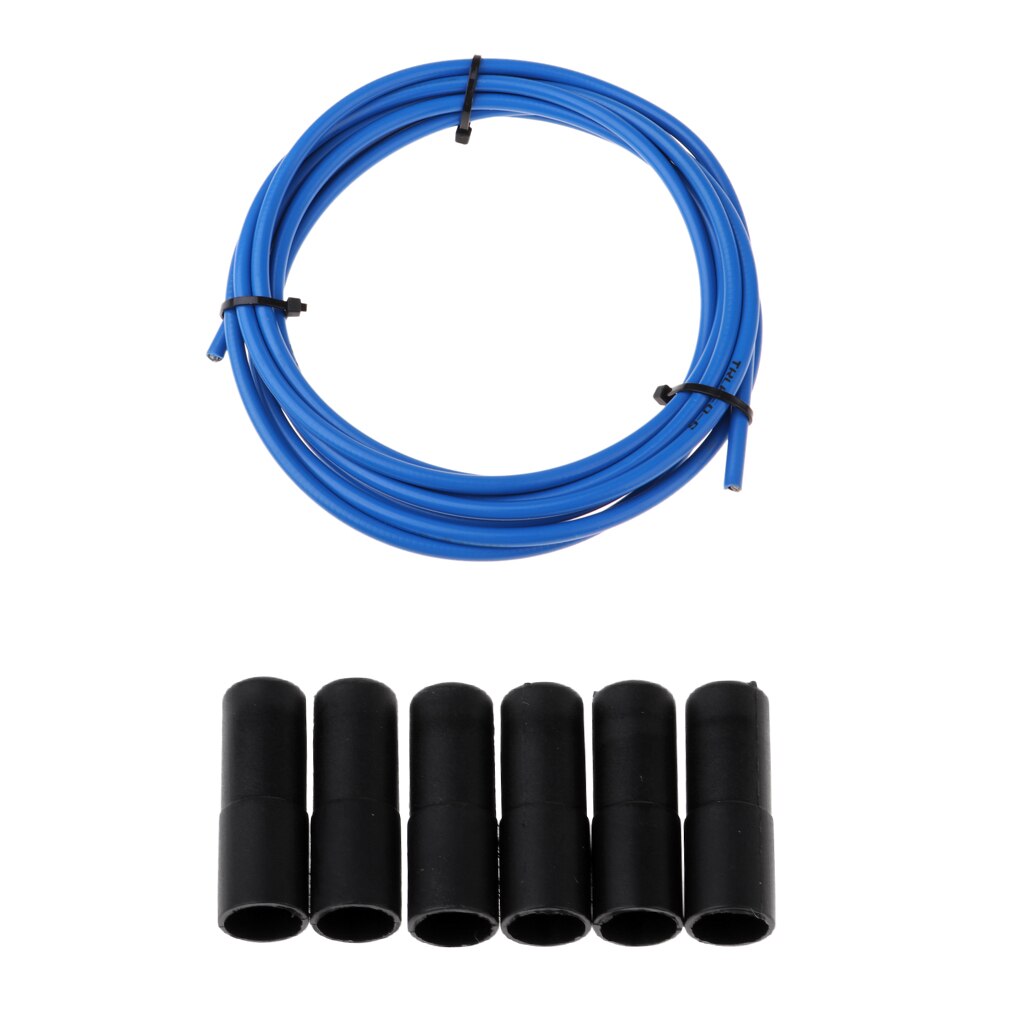 1 Roll 3 meters Brake Cable Housing Bike Brake Cable Housing Hose Cover Guard & End Cap Dust Cover with 6 Brake Cable Caps