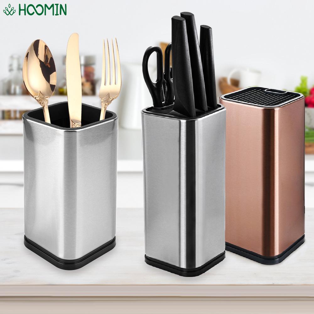 Kitchen Knife Storage Holder Multi-options Stainless Steel Knife Stand Block Kitchen Accessories Kitchen Block Tools