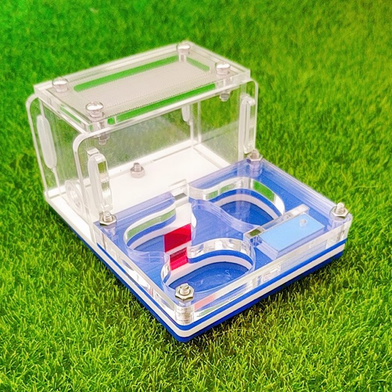 Mini Ant Farm Acrylic Ant Nest Small Pet Feeding Box Insect Supplies 9x7x4.5cm: FA-008