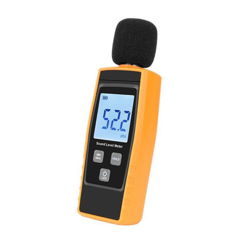 Digital Sound Level Tester Noise Meter Noise Measurement Tester Range 30~130dB Tester Support Max/Min Hold Function LCD Display