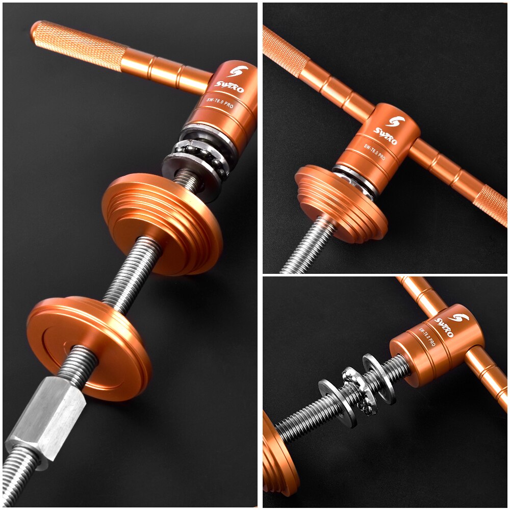 SWTXO Bike Headset Cup and Bottom Bracket Press Installation Tool Bicycle Headset Press-in Tool Bearing Installer Repair Tools