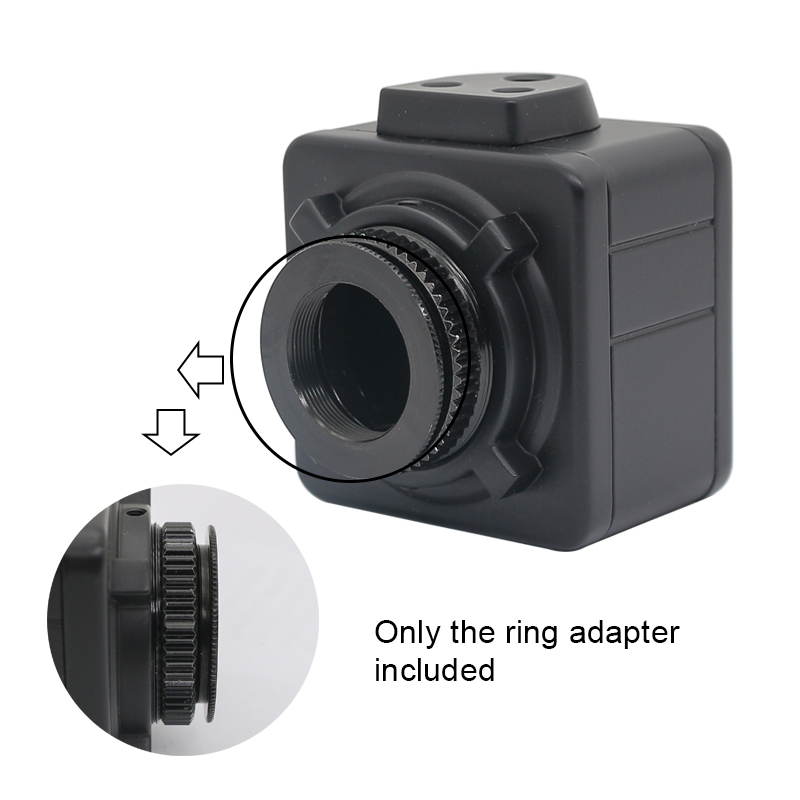 CS C-RMS Adapter Ring Objective Lens Adapter RMS to C CS Thread C-Mount for Industrial Camera M20 M25 Macro Photography