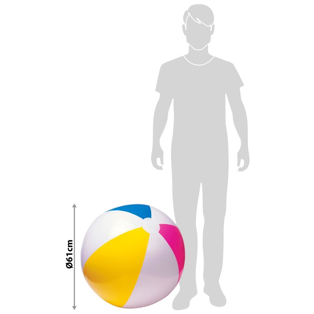 Intex 59030 - Pallone lucido, 61 cm, Multicolore