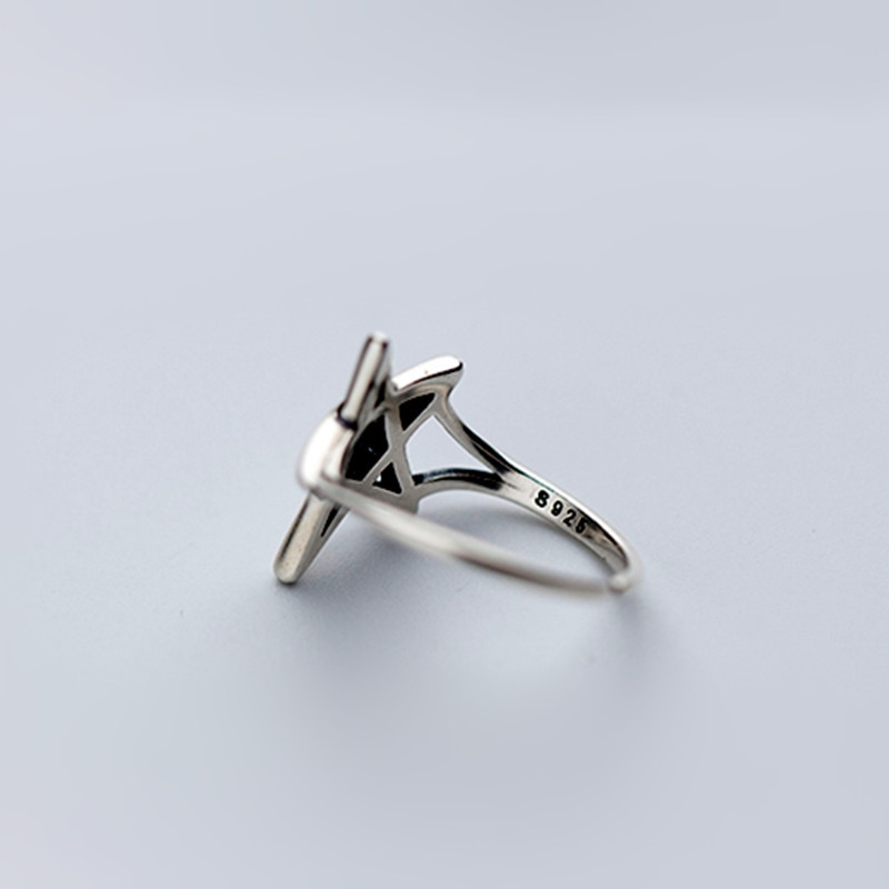 Anello da donna in argento sterling 925 con stelle retrò, fidanzamento, matrimonio, gioielli di design di lusso, gioielli di Natale GaaBou