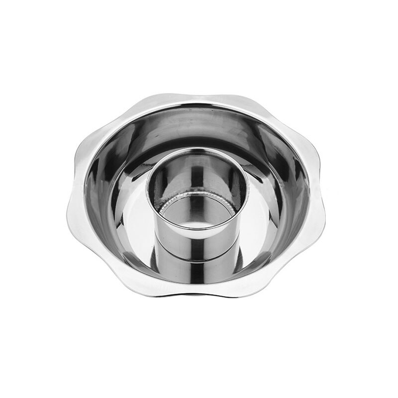 Topf Chinesische Fondue Leckeres essen Doppel Eintopf Becken Hause Küche Herde Gasherd Kompatibel Topf Kochen Suppe Kochen: doppelt Kessel / 32cm