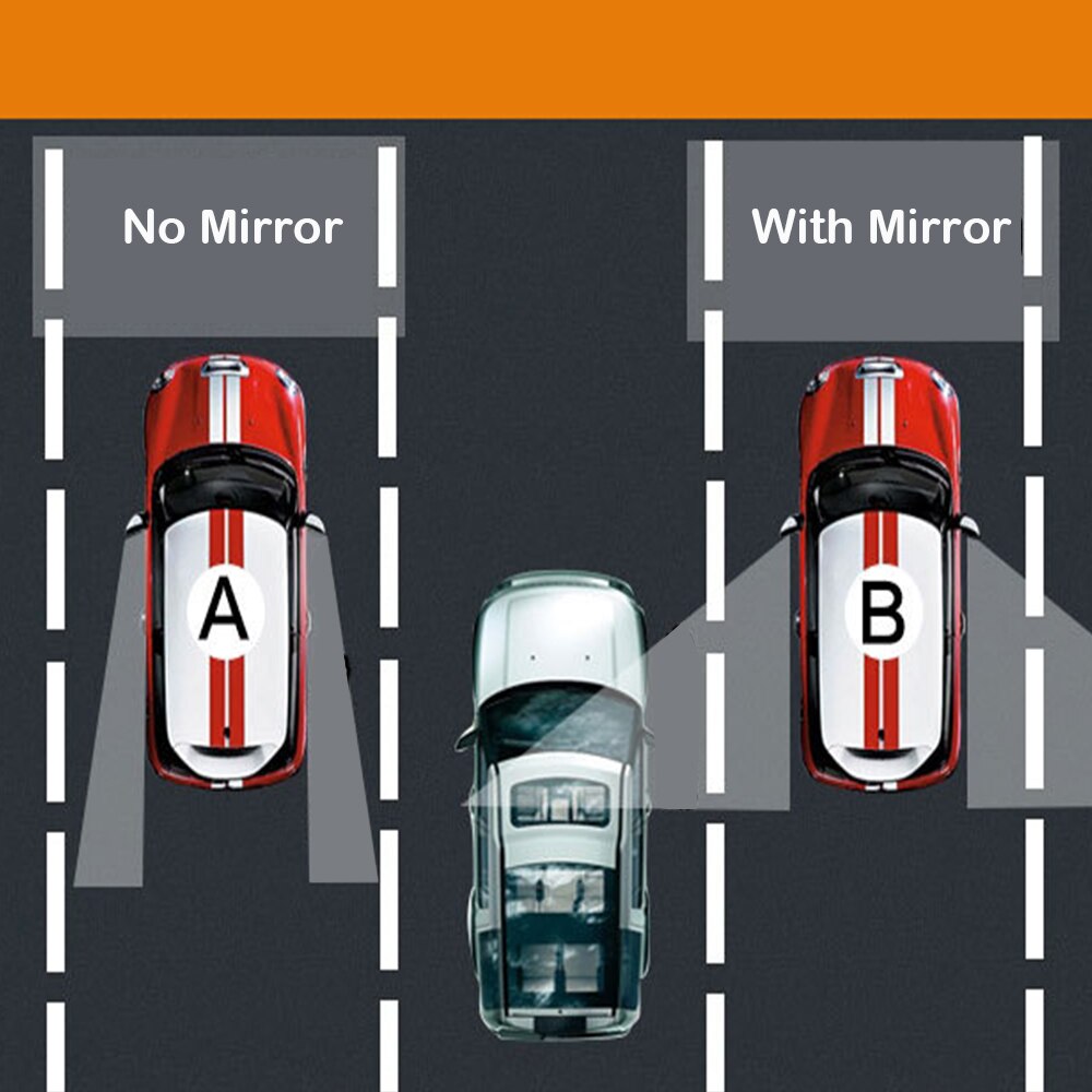Espejo redondo convexo para estacionamiento de coche, ángulo amplio de 360 grados, pequeño, lateral redondo, para los ojos, 1 Uds., 2 uds.