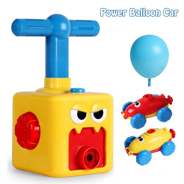 Istruzione Giocattolo di Alimentazione Auto Palloncino Con Il Lancio Torre Divertente Puzzle Inerzia di Aria di Alimentazione Auto Palloncino Scienza Experimen Giocattolo per I Bambini: 6 balloons 8