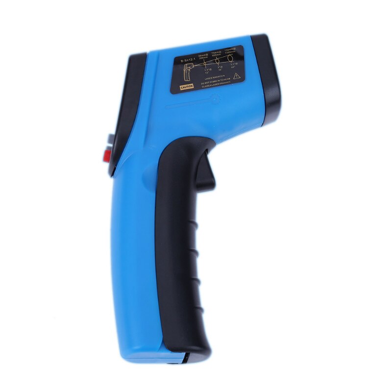 LCD IR Infrared Thermometer BSIDE GM320 Non-Contact Digital Pyrometer Temperature Meter Point -50~380 Degree Termometr: GM320 blue
