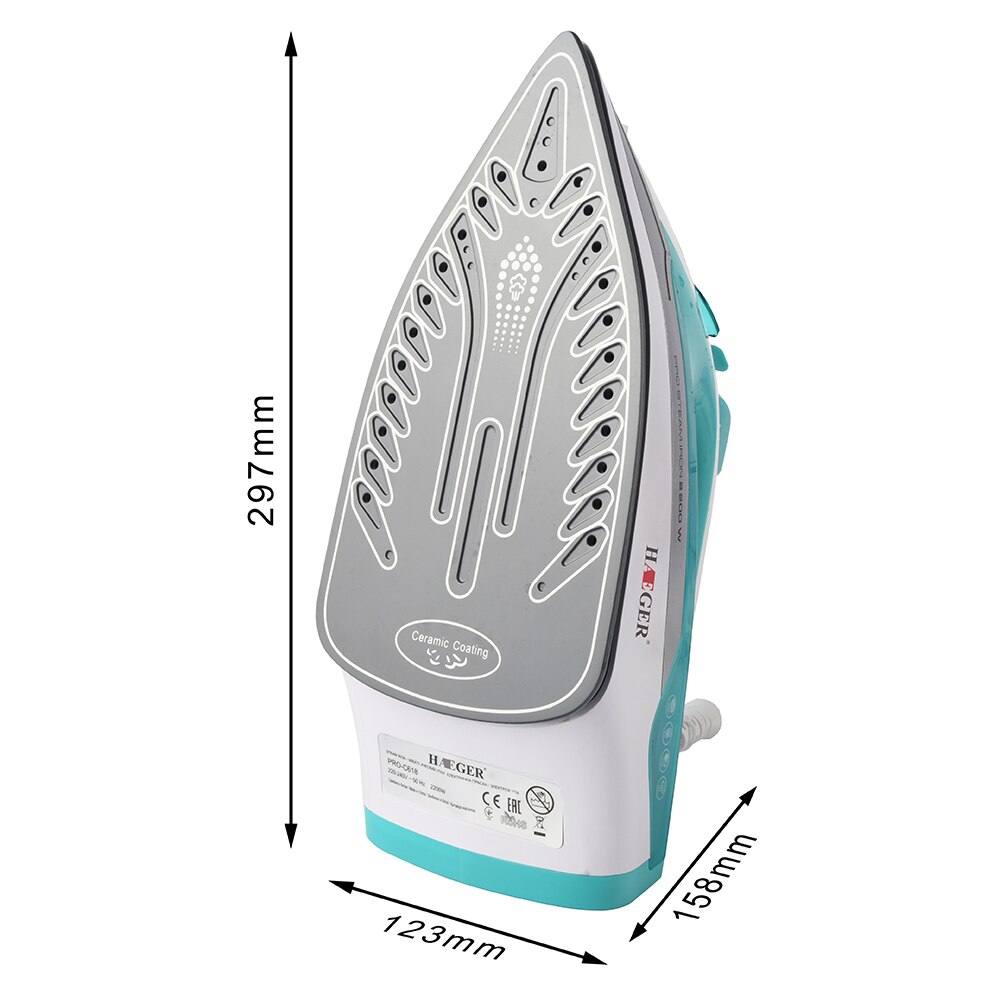 2200W Electric Irons Steam Flatiron For Clothes Multifunction Ceramic Soleplate Iron Ironing