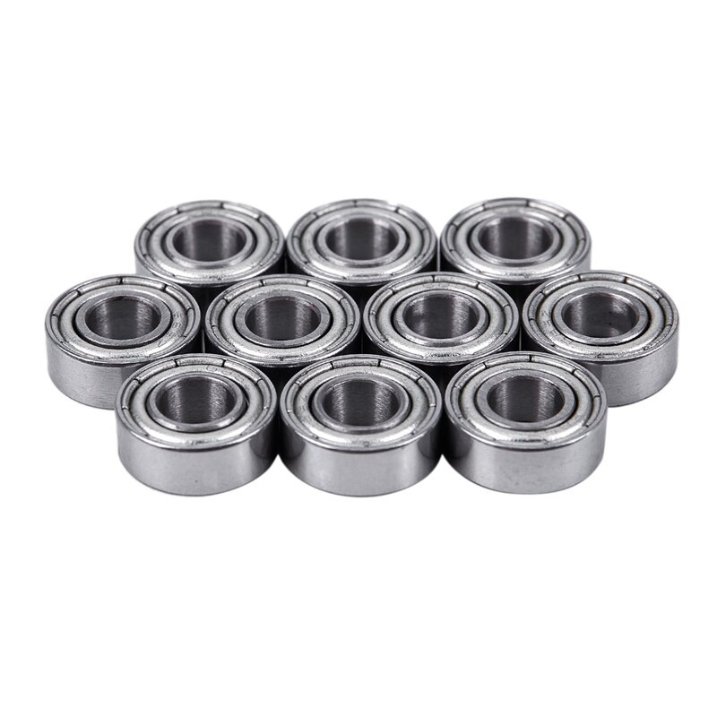 10 Pack - MF105-ZZ (5 x 10 x 4 mm) Flanged Ball Bearing