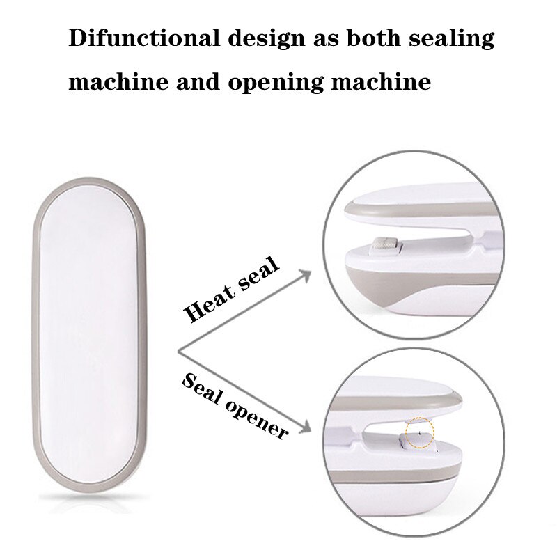 Portable Mini Wacuum Sealing Household Machine Heat Sealer Capper Food Saver Tool For Plastic Snack Bags Package Mini Gadgets
