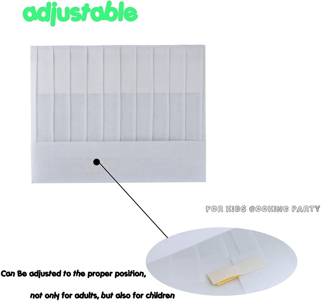 20 Stuks Wegwerp Verstelbare Chef Hoeden Wit Tall Keuken Koken Chef Cap Voor Kinderen Feestartikelen