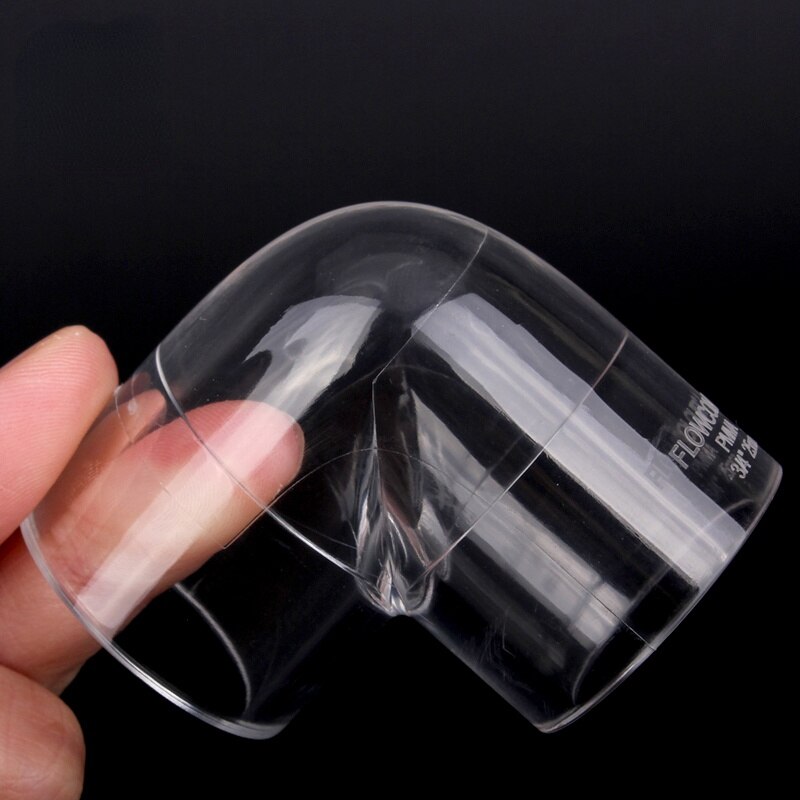 Clear PVC Pipe Fitting pvc pipe tee 45 degree 90 degree fish tank pipe fitting Clear PVC Fittings