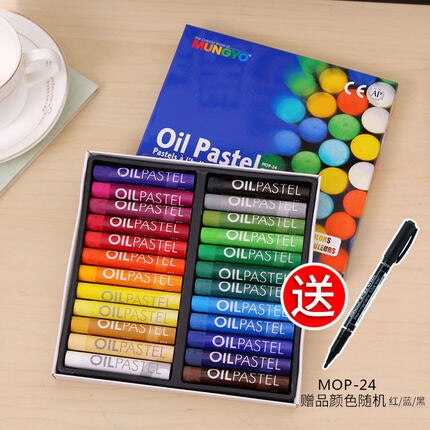 Wax caryon set 24/36/48pcs to choose children artistic oil painting stick: 24pcs